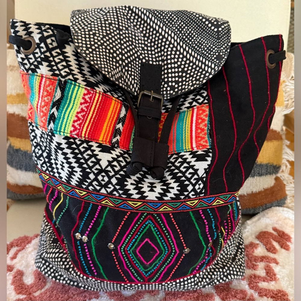 Colorful Patterned Women's Backpack